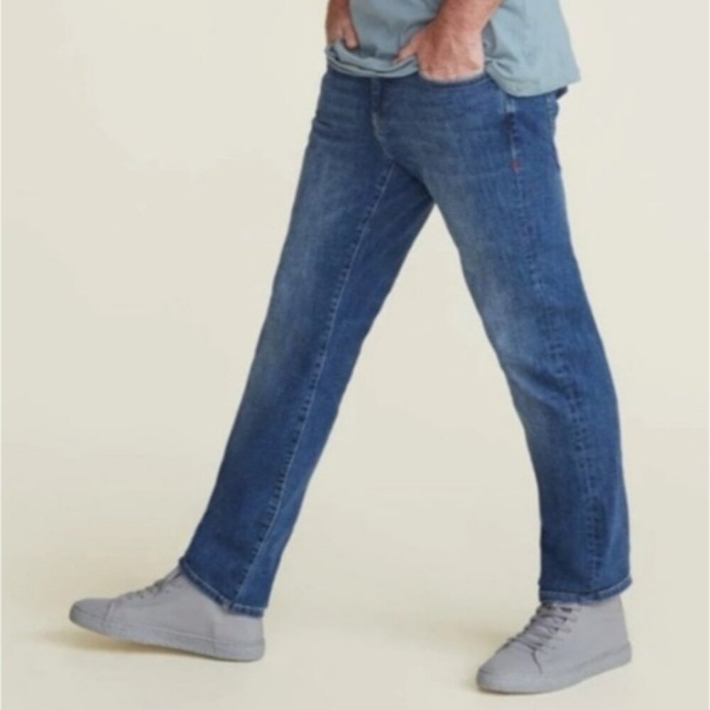 WARP+WEFT ORD Chicago Straight Jean 29x34 New Denim Stretch Blue Men's